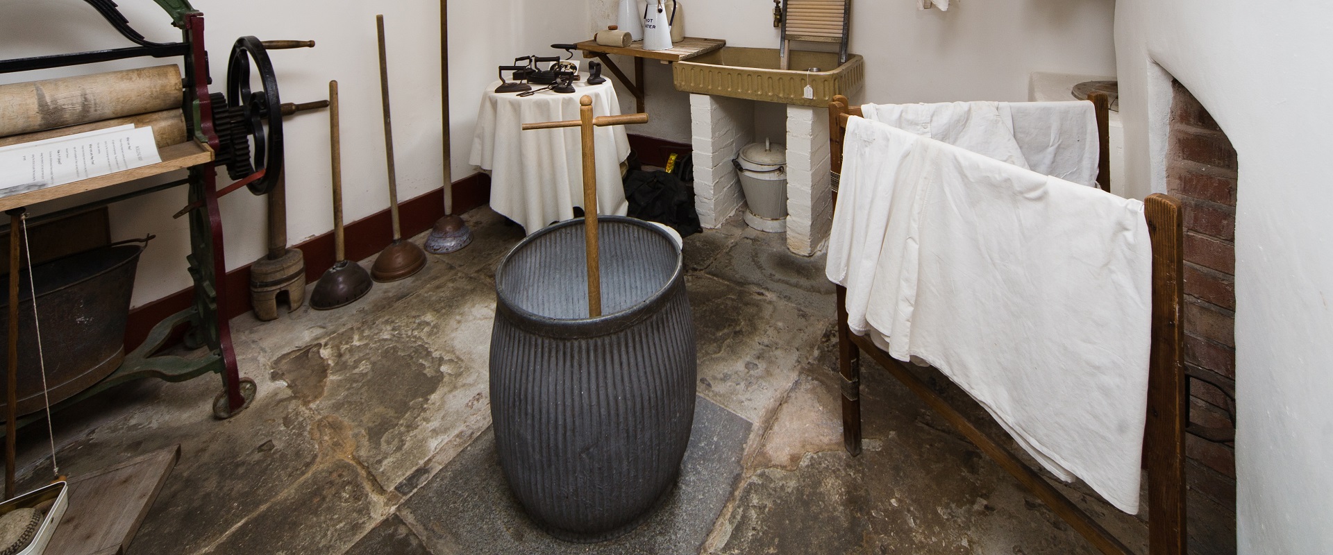 The Scullery and a Dolly tub in the Holst Victorian House