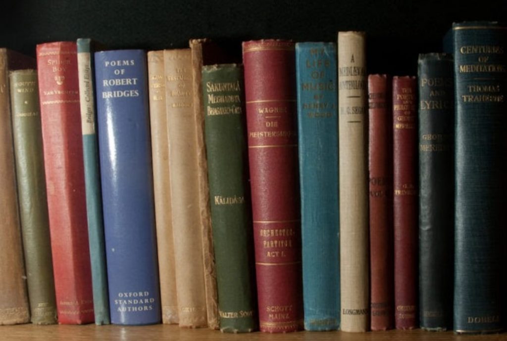 Victorian bookshelf